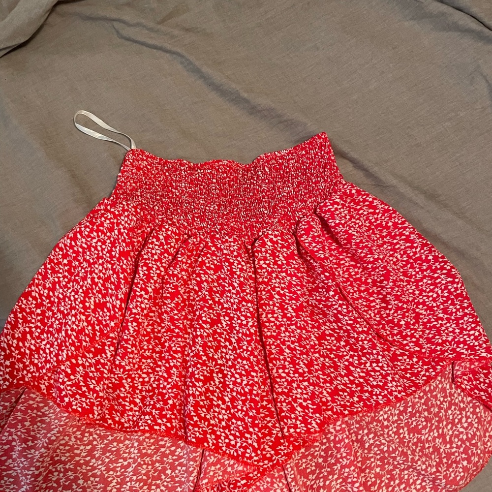 Red and White shorts